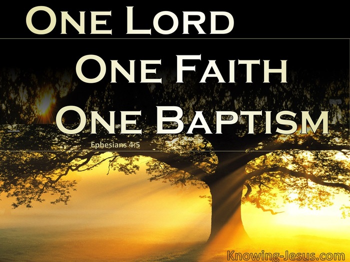 Statement Of Faith And One Baptism